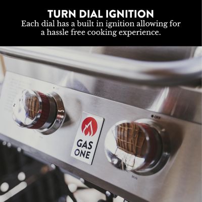 Image showing 5 th Gas One 2-Burner Stainless Steel Tabletop Propane Gas Grill, Silver