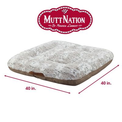 Image showing  Embossed Square Donut Pet Bed