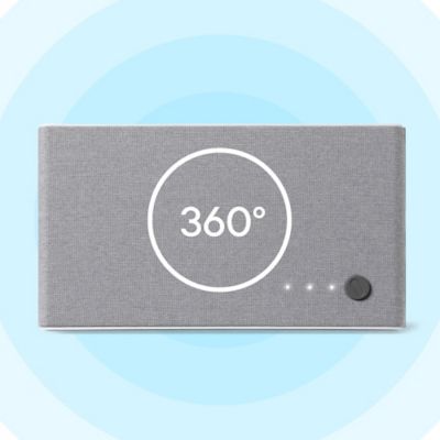 Image showing  Amplified Indoor Digital TV Antenna, Ultimate Gray Fabric, with up to 60-Mile Reception Range, 14460