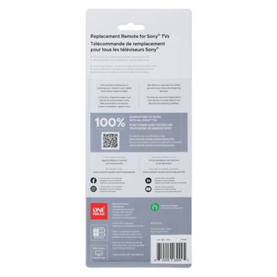 Image showing 6 th One For All Replacement Remote Control for Sony TVs