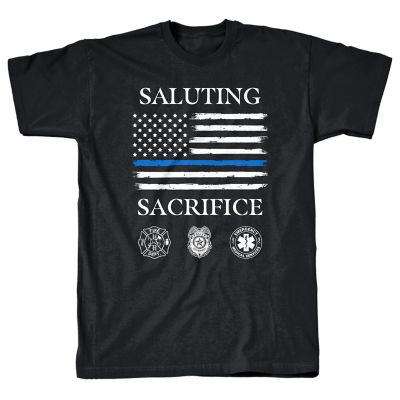 Goodie Two Sleeves Men's Saluting Sacrifice Short-Sleeve T-Shirt