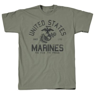 Image showing 0 th Marines Men's Vintage Marine Seal Short-Sleeve T-Shirt