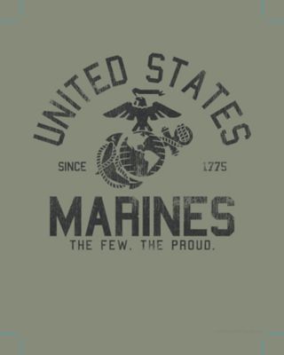 Image showing 1 th Marines Men's Vintage Marine Seal Short-Sleeve T-Shirt