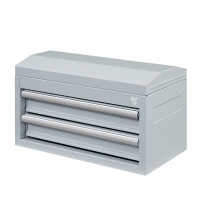 JobSmart 2-Drawer Mini Tool Box, Winter Sky