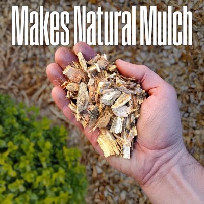 Image showing 7 th Westinghouse 1.7 in. 15A Corded Electric Mulcher Chipper Shredder, 12 gal. Collection Bag