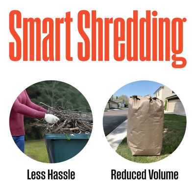 Image showing 8 th Westinghouse 1.7 in. 15A Corded Electric Mulcher Chipper Shredder, 12 gal. Collection Bag