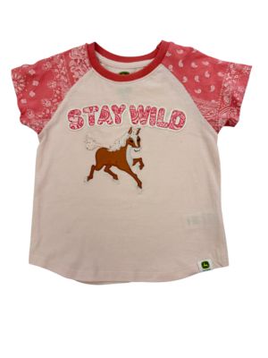 John Deere Kids Short Sleeve Horse T-Shirt