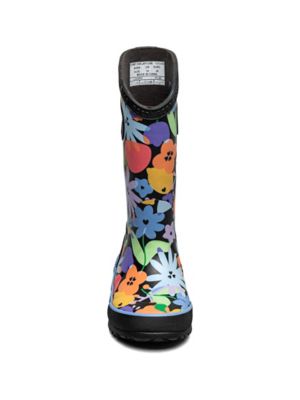 Image showing  Kids' Overlap Flowers Waterproof Rain Boots