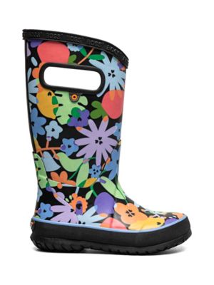 Image showing  Kids' Overlap Flowers Waterproof Rain Boots