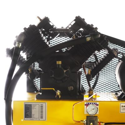 Image showing  10 hp 80 gal. 2-Stage Silent Air Industrial Compressor, V4, 1Ph, 38CFM at 100PSI, Isolator Pads