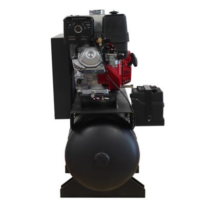 Image showing  13 hp 30 gal. 2-Stage Truck Mount Stationary Air Compressor, Honda, Gas Driven, 3 Cycle, 33CFM at 100PSI