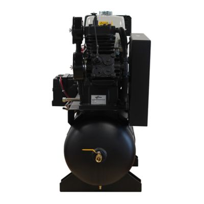 Image showing  13 hp 30 gal. 2-Stage Truck Mount Stationary Air Compressor, Honda, Gas Driven, 3 Cycle, 33CFM at 100PSI