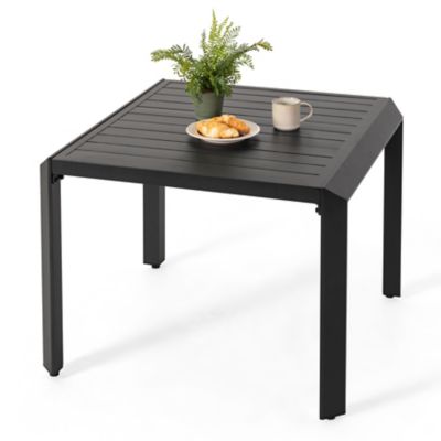Image showing  35 in. Aluminum Dining Table, Black