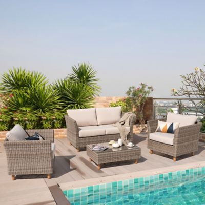 Image showing  4 pc. Outdoor Orlando Wicker Sofa Set