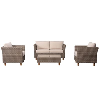 Image showing  4 pc. Outdoor Orlando Wicker Sofa Set