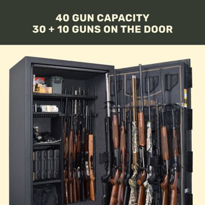 Image showing  40 Long Gun 33 cu. ft. Electronic Gun Safe, 58 in. x 36 in. x 24 in., Black Diamond
