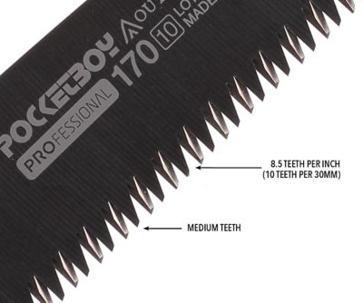 Image showing  170mm Pocketboy Professional Medium Teeth Outback Edition Replacement Blade Only