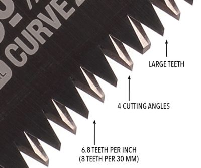Image showing 6 th Silky 240mm Gomboy Curve Professional Folding Saw Large Teeth Outback Edition