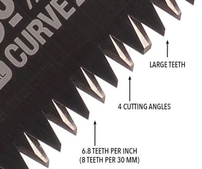 Image showing  240mm Gomboy Curve Professional Large Teeth Outback Edition Replacement Blade Only