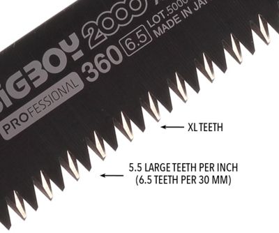 Image showing 6 th Silky 360mm Bigboy 2000 Professional Folding Saw XL Teeth Outback Edition