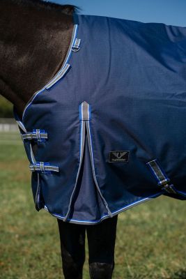 Image showing  200g/1,200D Comfy Fit RipStop Waterproof/Breathable Turnout Blanket Medium Weight Neck with Adjustable Neck,