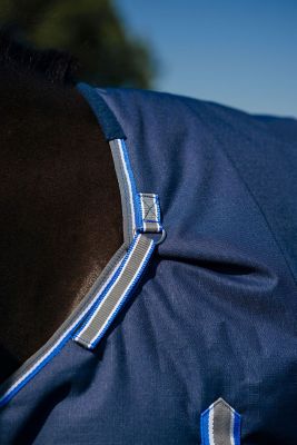 Image showing  200g/1,200D Comfy Fit RipStop Waterproof/Breathable Turnout Blanket Medium Weight Neck with Adjustable Neck,