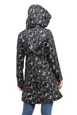 Image showing  Ladies Linear Horse Rain Full Length Jacket