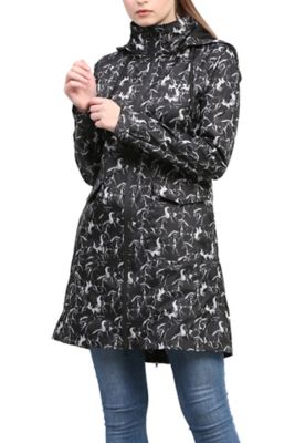 Image showing  Ladies Linear Horse Rain Full Length Jacket