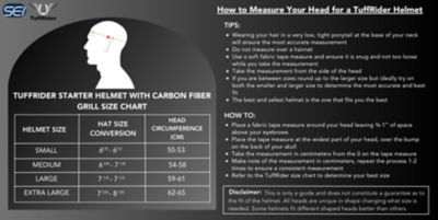 Image showing 7 th TuffRider Starter CarbonFiber Print Riding Helmet