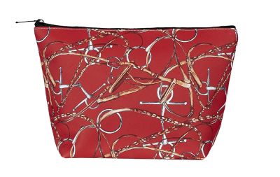 AWST Int'l Lila Snaffle Bridle Cosmetic Pouch