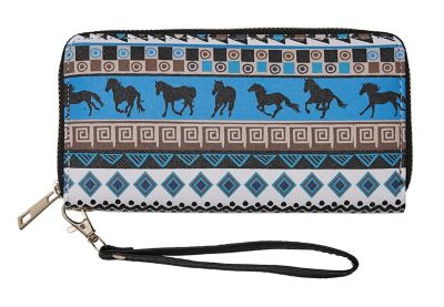 AWST Int'l Tribal Horses Clutch Wallet