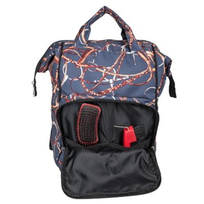 Image showing  Lila Snaffle Bit Bridles Backpack and Laptop Case, Navy
