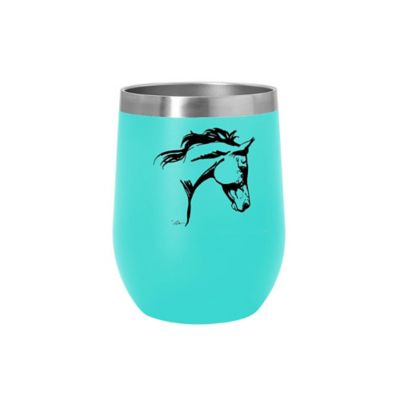 AWST Int'l 12 oz Stainless Steel Wine Tumbler with Slide Top Lila