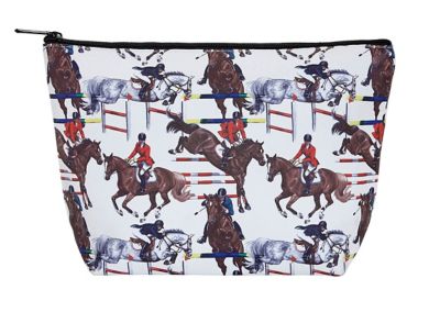 AWST Int'l Lila Jumpers Large Cosmetic Pouch