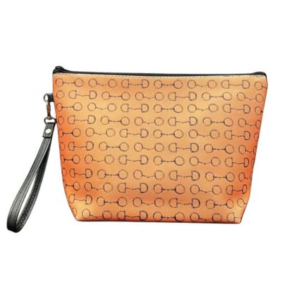 AWST Int'l Women's Lila Vintage Snaffles Accessory Bag with Wristlet