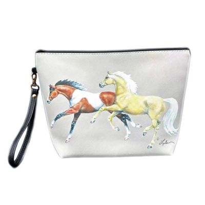 AWST Int'l Women's Lila Paint Palomino Accessory Bag with Wristlet