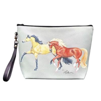 AWST Int'l Women's Lila Buckskin Sorrel Accessory Bag with Wristlet
