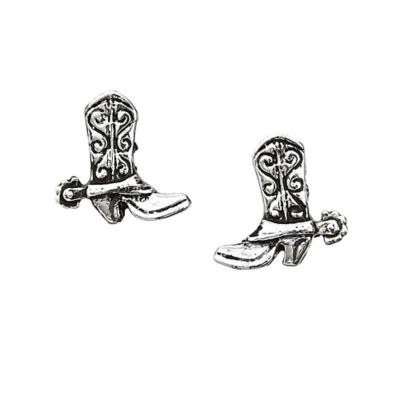 AWST Int'l Cowboy Boot Earrings with Colorful Cowboy Hat Gift Box