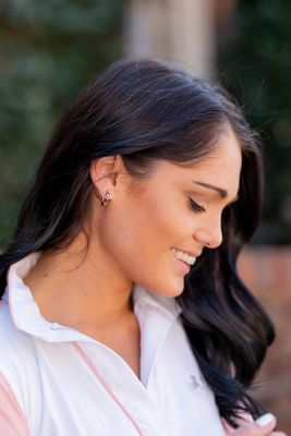 Image showing  Sterling Silver Snaffle Bit Hoop Earrings
