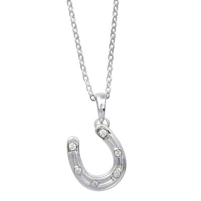 AWST Int'l Horseshoe Pendant Necklace with Colorful Cowboy Hat Gift Box