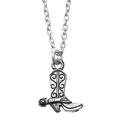 AWST Int'l Cowboy Boot Necklace with Colorful Cowboy Hat Gift Box