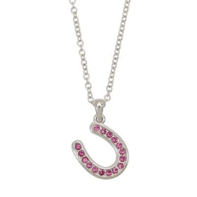 AWST Int'l Horseshoes Necklace with Colorful Cowboy Hat Box