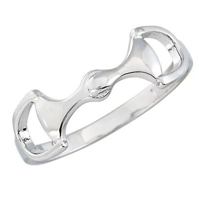 AWST Int'l Sterling Silver D Snaffle Bit Ring