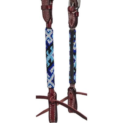 Image showing 1 th Tough1 Montana Beaded Single Ear Headstall