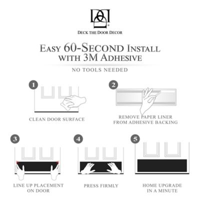 Image showing  30 in. x 6 in. Black Door Kick Plate, Anodized Aluminum, Adhesive Mount