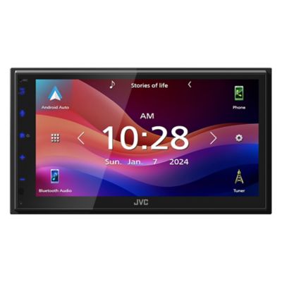 Image showing  6.8 in. In-Dash Unit, Double-DIN Digital Receiver with WSVGA Touch, Wireless Android Auto/Apple CarPlay, SiriusXM Ready