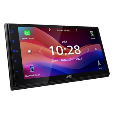 Image showing  6.8 in. In-Dash Unit, Double-DIN Digital Receiver with WSVGA Touch, Wireless Android Auto/Apple CarPlay, SiriusXM Ready