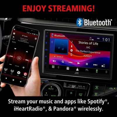 Image showing  6.8 in. In-Dash Unit, Double/Single-DIN Short Chassis Digital Receiver with WSVGA Touch Screen, Android/Apple CarPlay