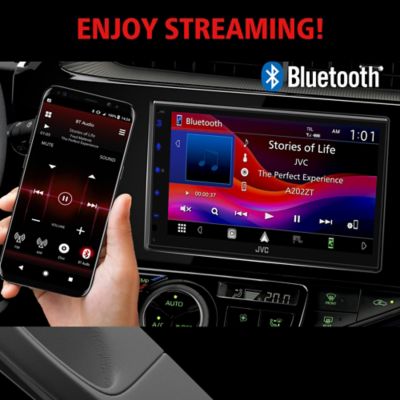 Image showing  6.8 in. In-Dash Unit, Double/Single-DIN Digital Receiver with WSVGA Touch Screen, Android/Apple CarPlay, SiriusXM Ready