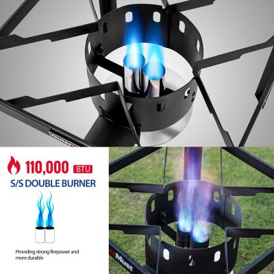 Image showing  80 qt. Crawfish Boiler Crab Boil Pot and Burner Seafood Boil Pot and Burner with 10 PSI Regulator for Cooking